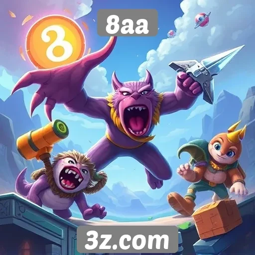 Variedade de jogos disponíveis na plataforma 8aa